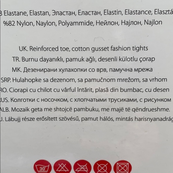 Vintage design stocking/tights with lace design - Picture 4 of 7